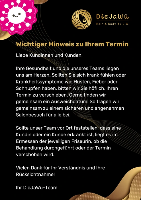 Wichtiger Hinweis zu Ihrem Termin